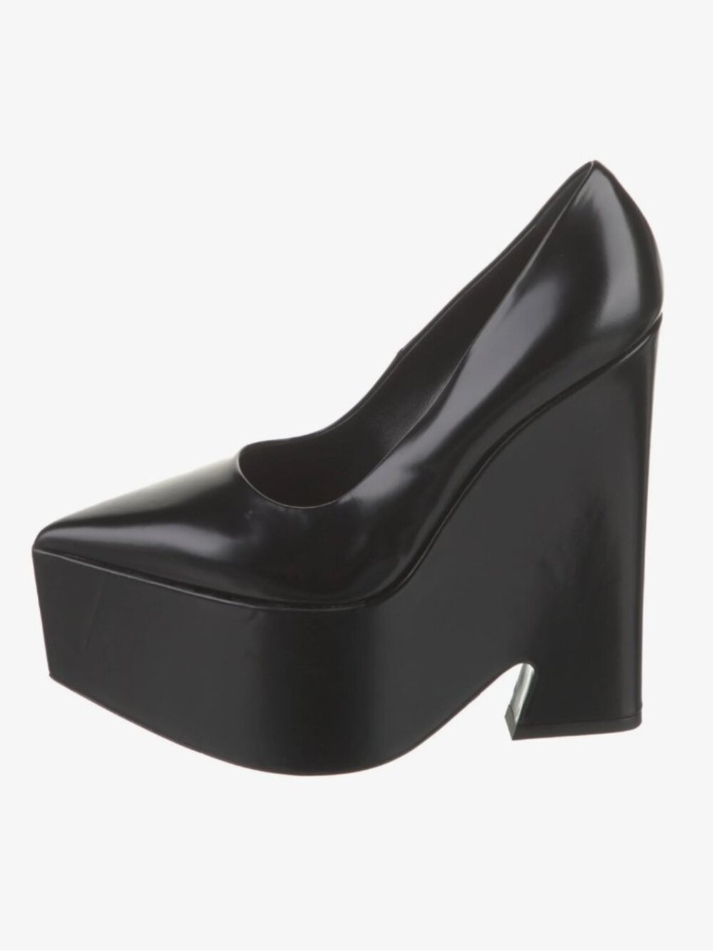 Versace black tempest platform pumps size 8/38